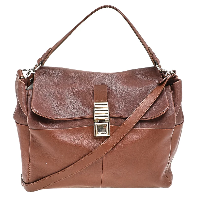 Lanvin Leather Flap Shoulder Bag