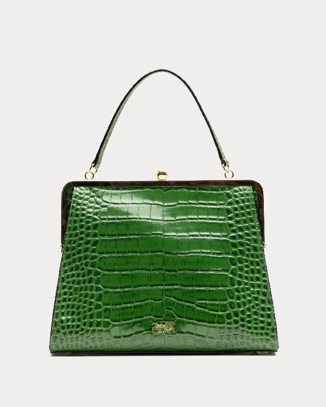 Jackie Frame Bag Croc Embossed