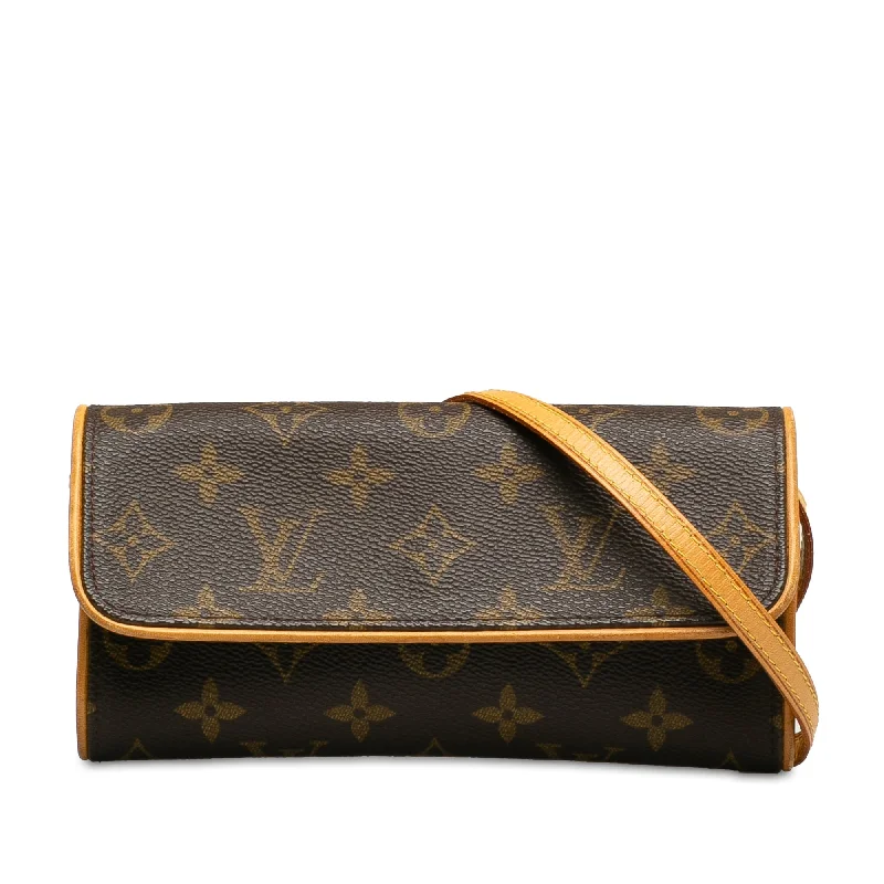 Brown Louis Vuitton Monogram Pochette Twin PM Crossbody Bag