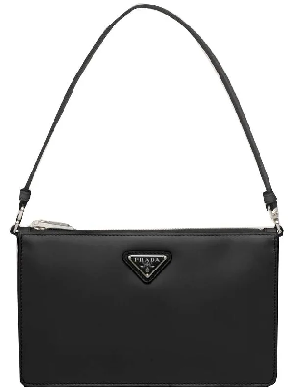 Brushed Leather Mini Bag Black