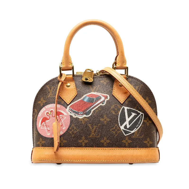 Brown Louis Vuitton Monogram World Tour Alma BB Satchel