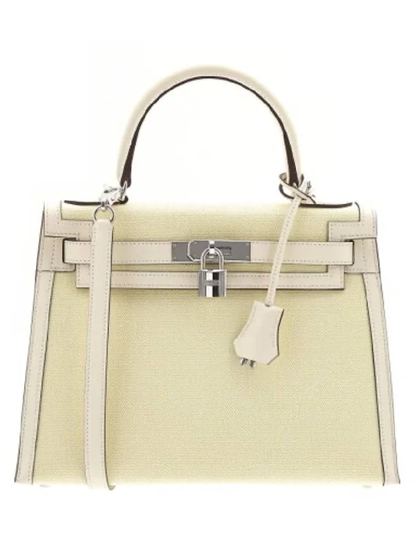 Callie Cellier 28 Tote Bag Ecru Citron Silver Plated