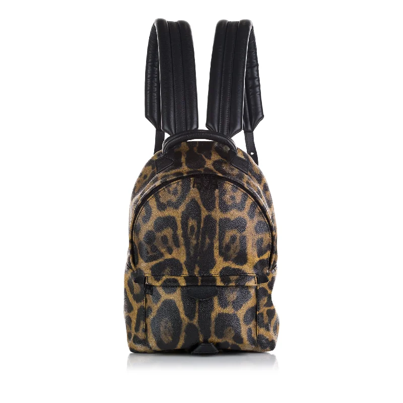 Brown Louis Vuitton Wild Animal Palm Springs PM Backpack