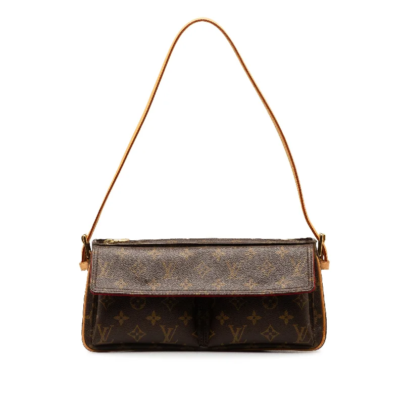 Brown Louis Vuitton Monogram Viva Cite MM Shoulder Bag