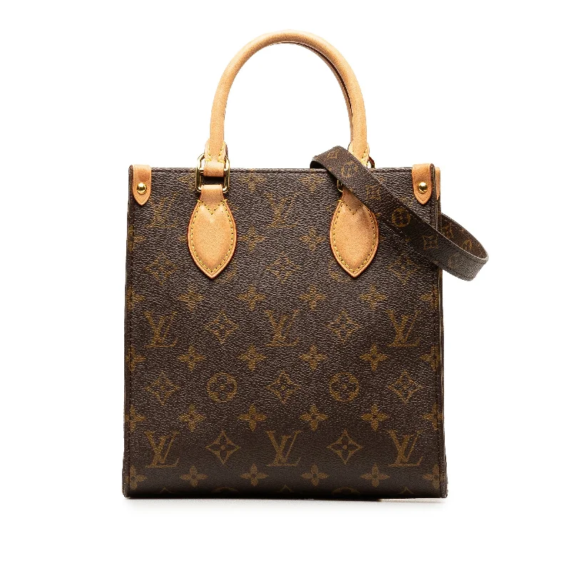 Brown Louis Vuitton Monogram Sac Plat BB Satchel