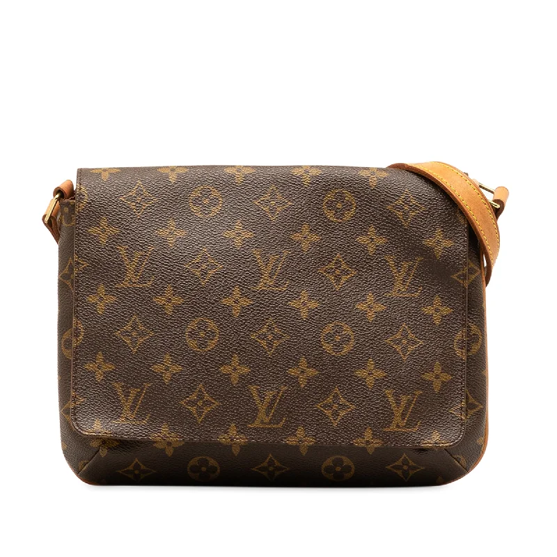 Brown Louis Vuitton Monogram Musette Tango Short Strap Shoulder Bag