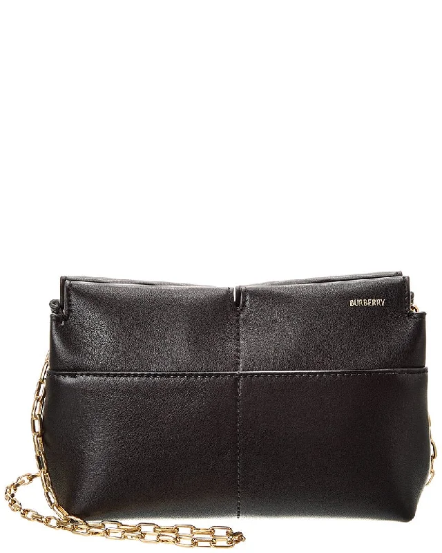 Burberry Snip Chain Leather Shoulder Bag