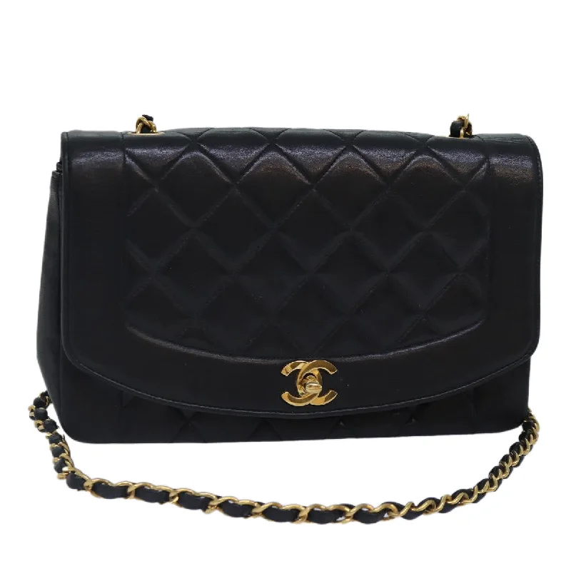 Chanel Diana  Leather Shoulder Bag (Pre-Owned)