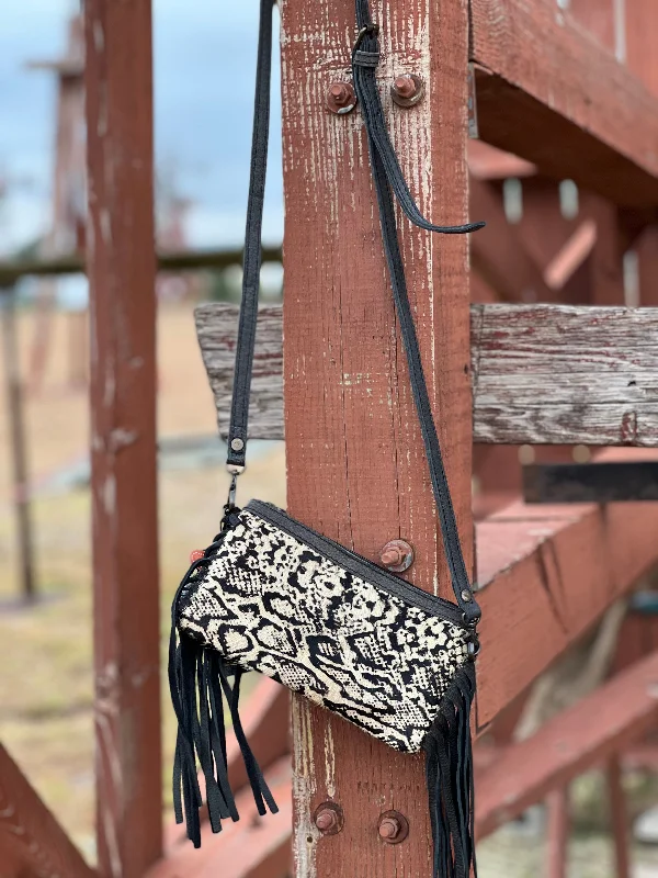 Black Fringe Crossbody by American Darling