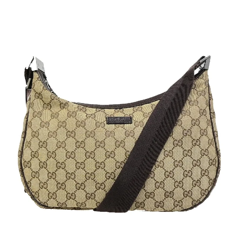 Gucci Gg Canvas  Canvas Shoulder Bag (Pre-Owned)