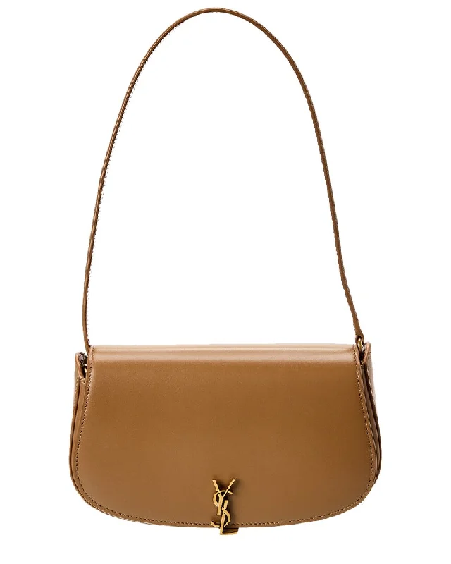 Saint Laurent Voltaire Box Leather Shoulder Bag