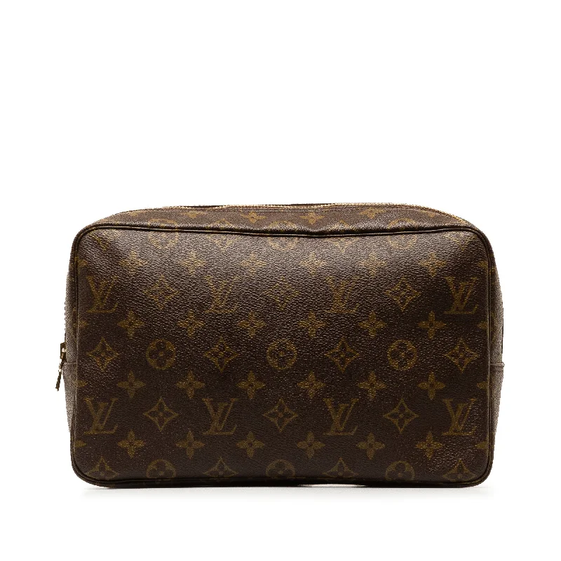 Brown Louis Vuitton Monogram Trousse Toilette 28 Pouch