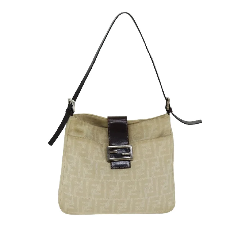 Fendi Zucca  Canvas Shoulder Bag (Pre-Owned)