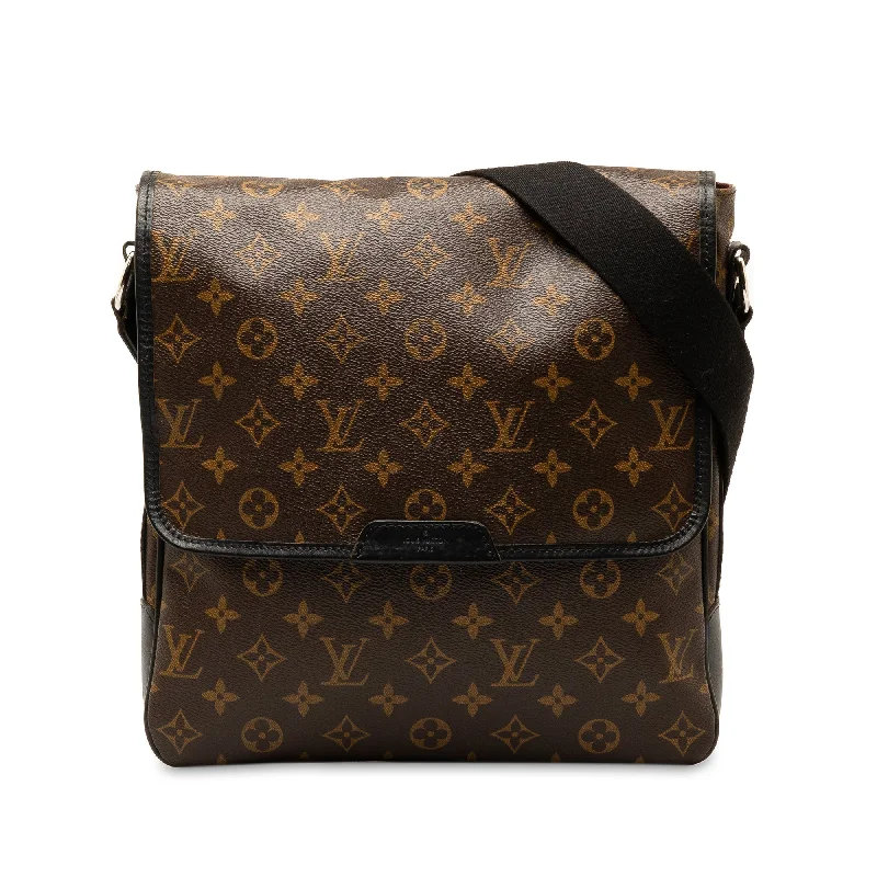 Brown Louis Vuitton Monogram Macassar Bass MM Crossbody Bag