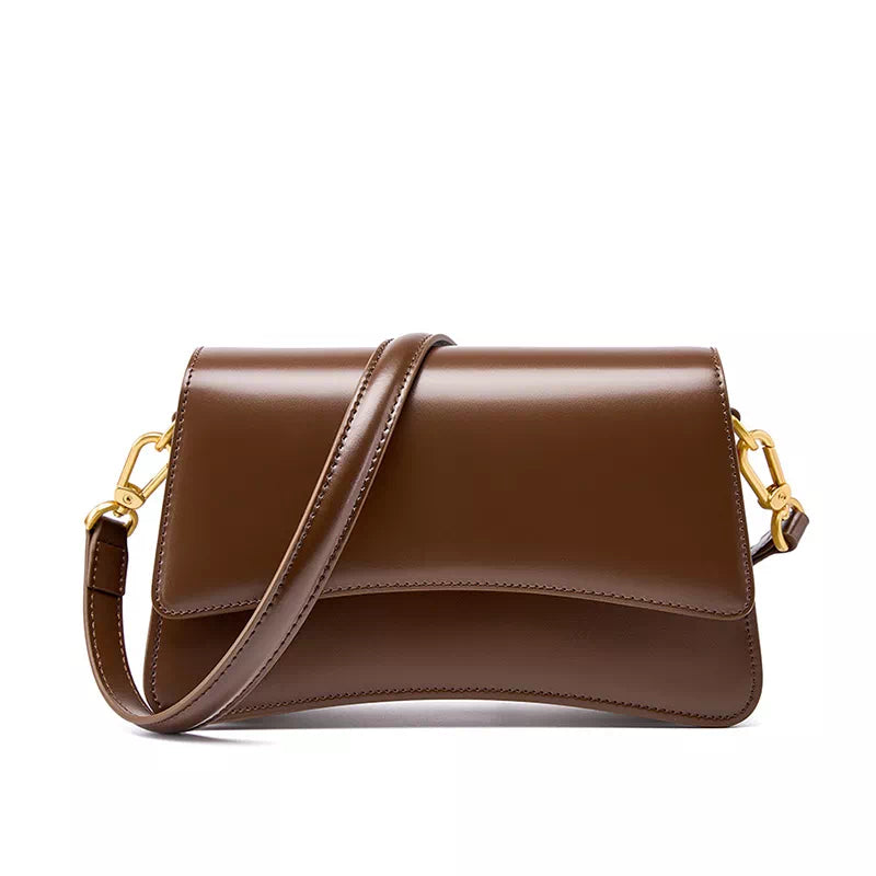 Leather Flap Convertible Shoulder Bag