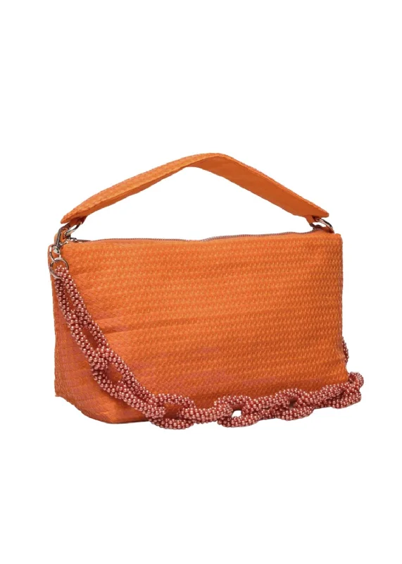 Chase Sequin Bag In Rusty Orange