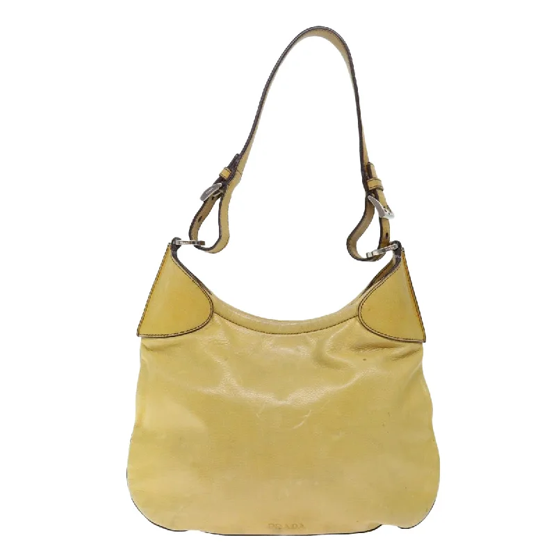 Prada Hobo  Leather Shoulder Bag (Pre-Owned)