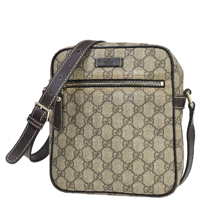 Gucci Gg Supreme  Canvas Shoulder Bag (Pre-Owned)