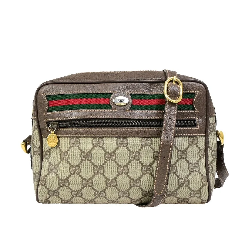 Gucci Sherry  Canvas Shoulder Bag (Pre-Owned)