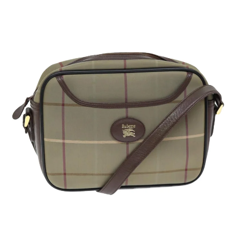 Burberry Nova Check  Canvas Shoulder Bag (Pre-Owned)