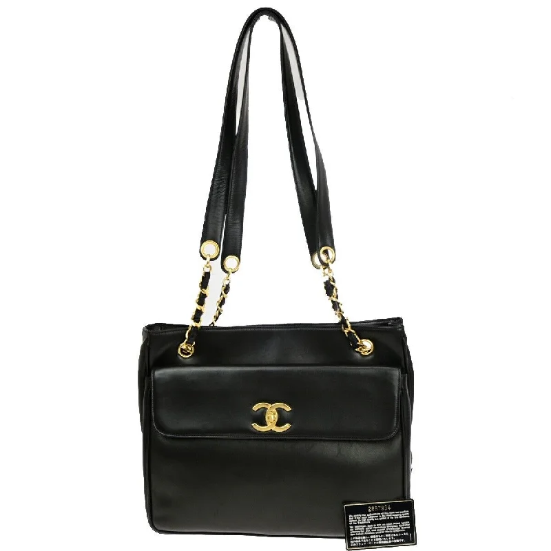 Chanel Cabas  Leather Shoulder Bag (Pre-Owned)