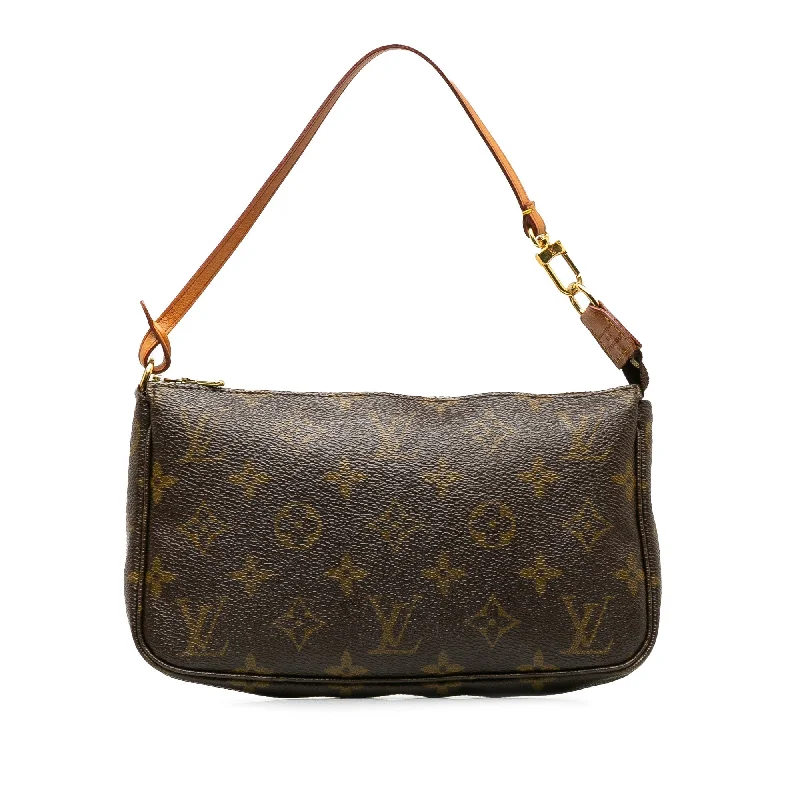 Brown Louis Vuitton Monogram Pochette Accessoires Baguette