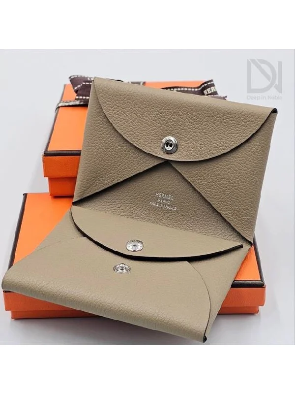 Calvi Duo Card Wallet Holder Beige H085238CK8Q