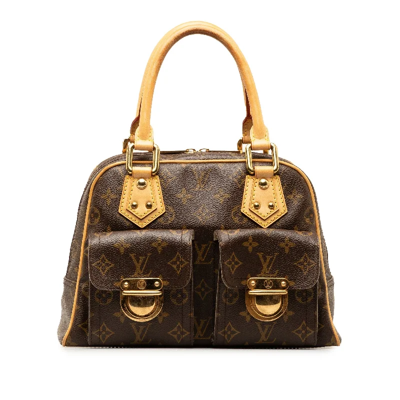 Brown Louis Vuitton Monogram Manhattan PM Handbag