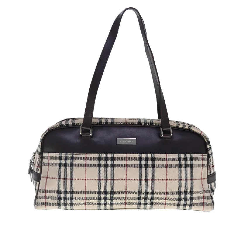 Burberry Nova Check  Canvas Shoulder Bag (Pre-Owned)