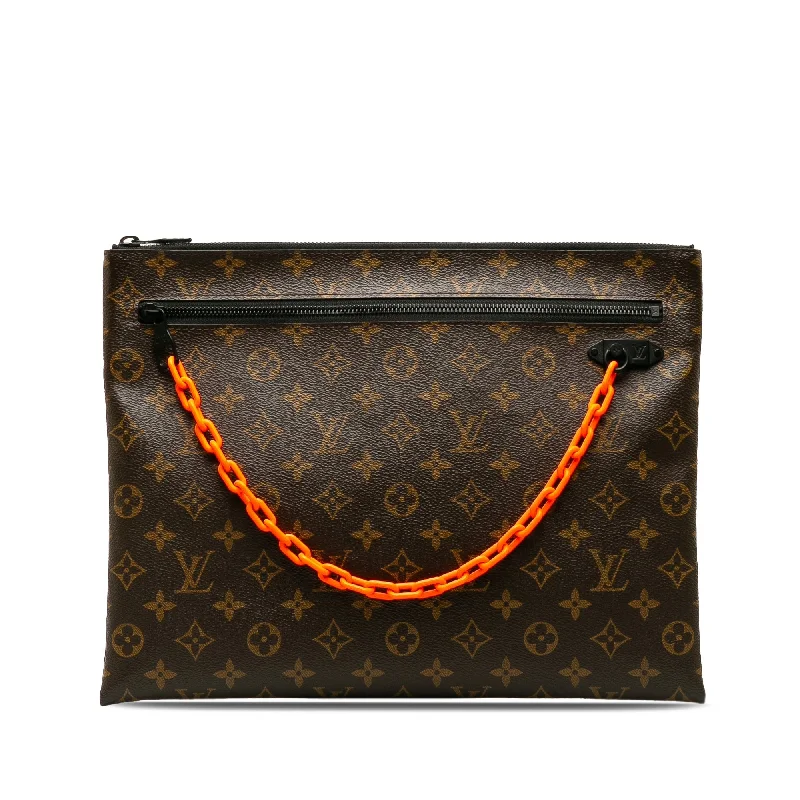 Brown Louis Vuitton Monogram Solar Ray A4 Pochette Clutch Bag