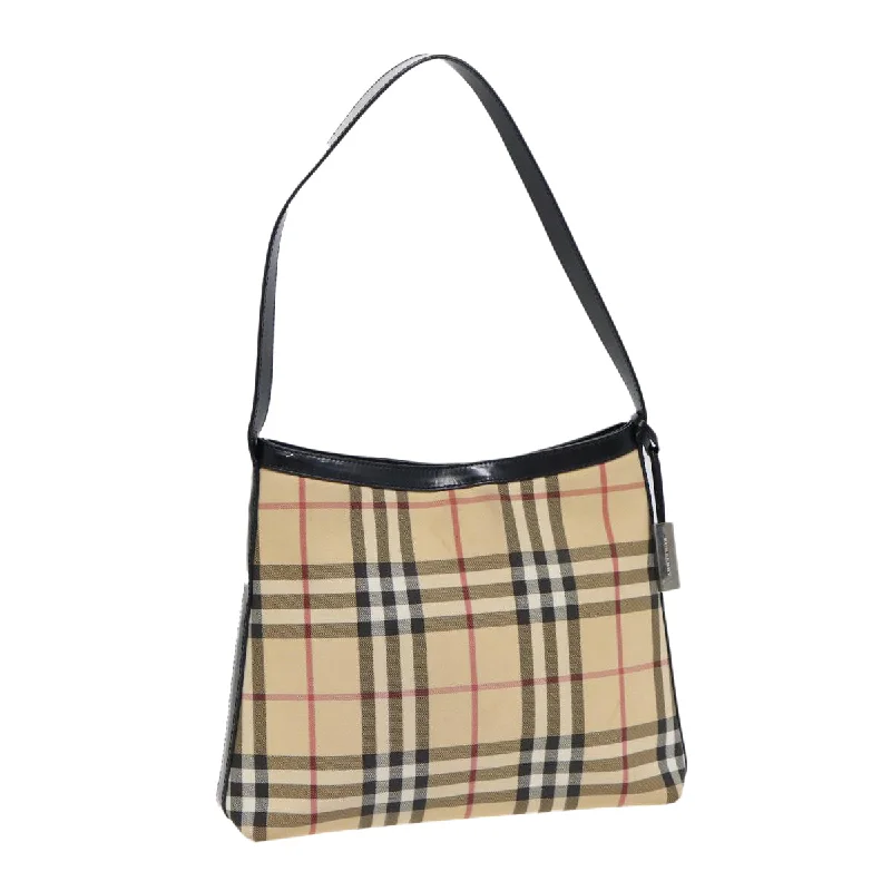 Burberry Nova Check  Canvas Shoulder Bag (Pre-Owned)