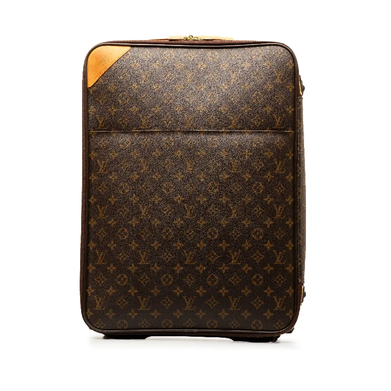 Brown Louis Vuitton Monogram Pegase 55 Travel Bag