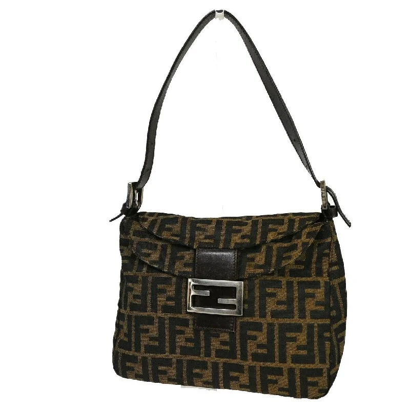 Fendi Zucca  Canvas Shoulder Bag (Pre-Owned)