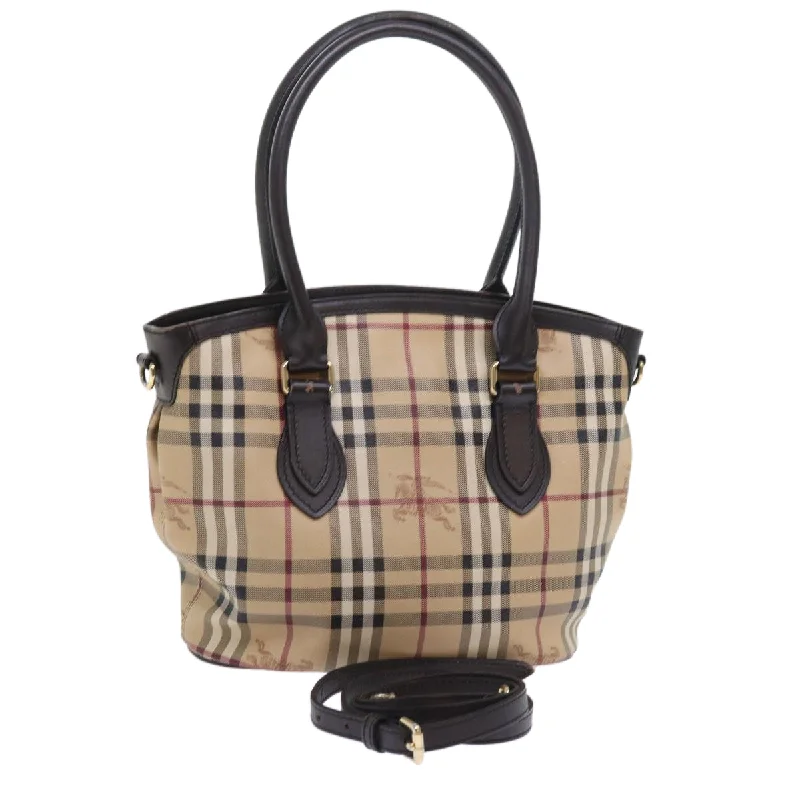 Burberry Nova Check  Canvas Shoulder Bag (Pre-Owned)