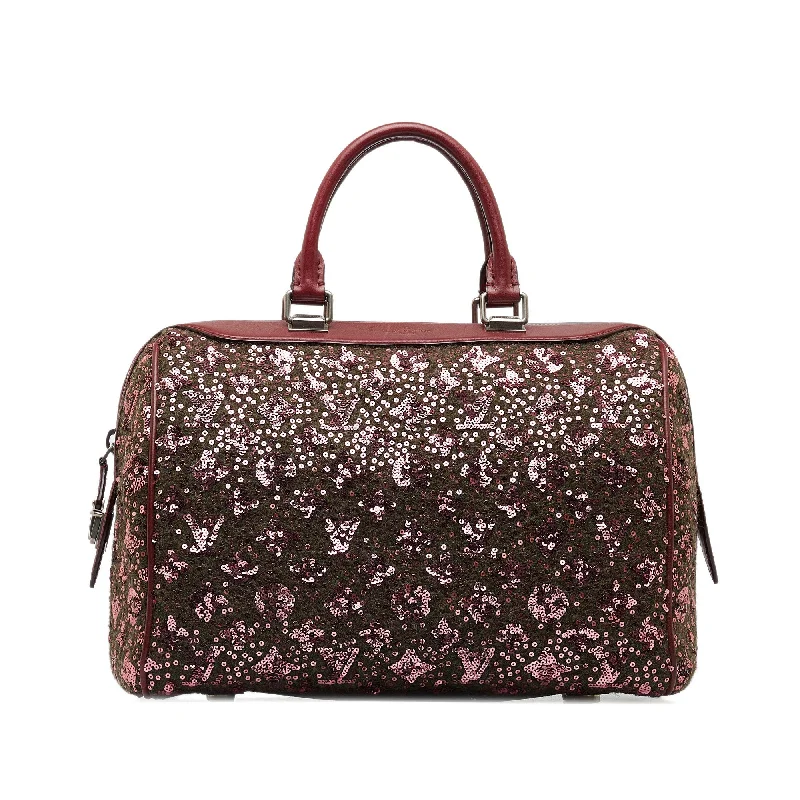 Burgundy Louis Vuitton Monogram Sunshine Express Speedy 30 Boston Bag