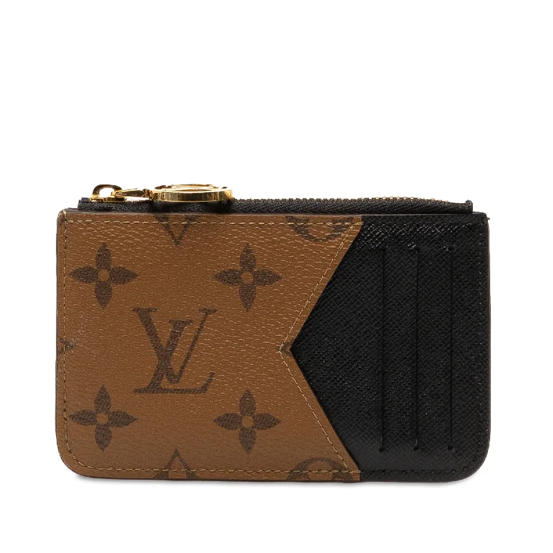 Brown Louis Vuitton Monogram Reverse Romy Card Holder