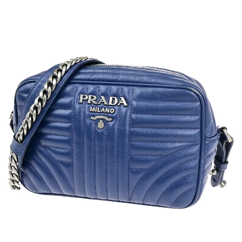 Prada Diagramme  Leather Shoulder Bag (Pre-Owned)