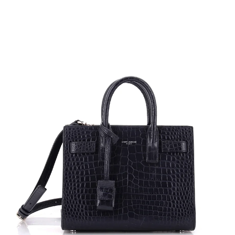 Sac de Jour NM Bag Crocodile Embossed Leather Nano