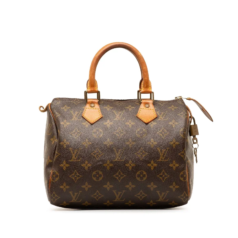 Brown Louis Vuitton Monogram Speedy 25 Boston Bag