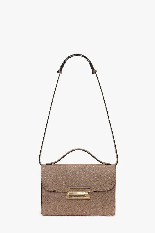 Dorian Bag In Dove Grey Grained Leather