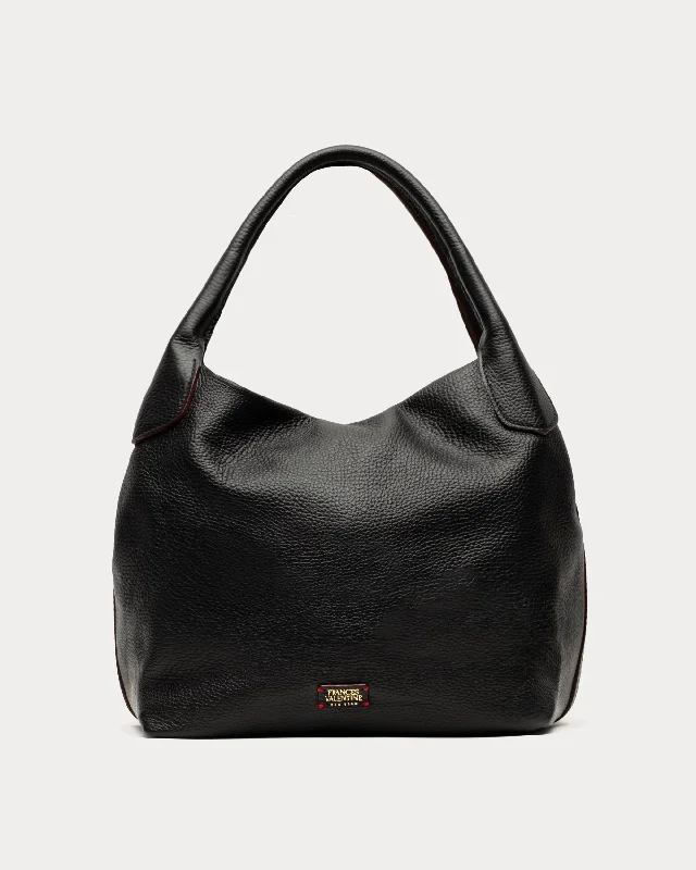 Sweet Pea Tote Tumbled Leather Black