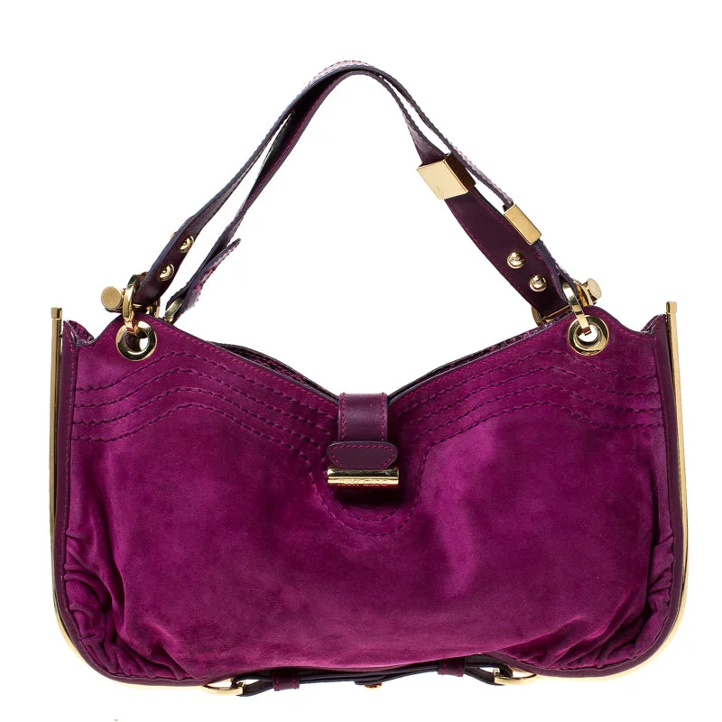 Jimmy Choo Suede And Leather Alex Shoulder Bag