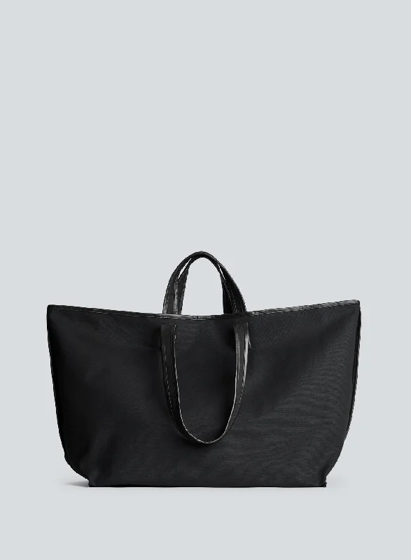 Tote canvas black | black / oil black