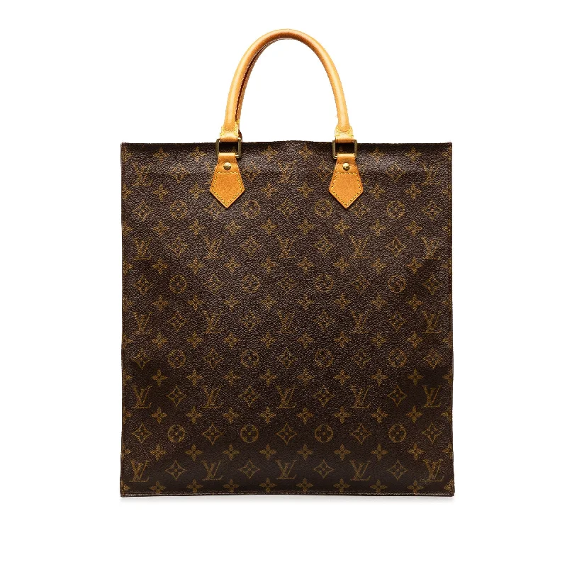 Brown Louis Vuitton Monogram Sac Plat Tote Bag