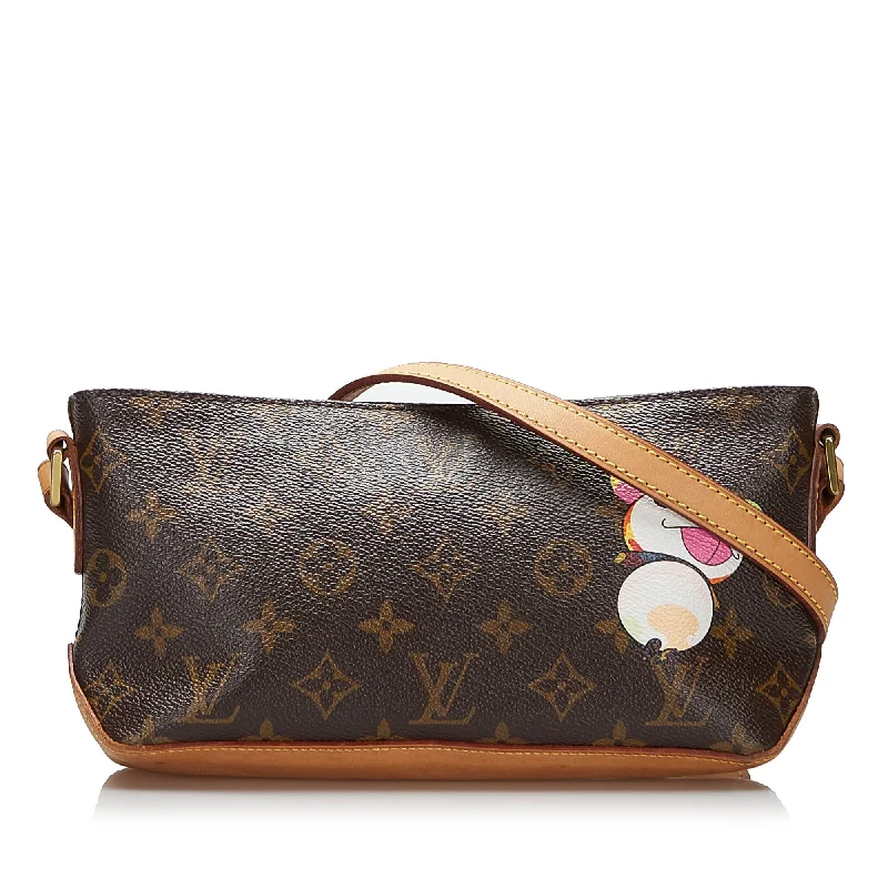 Brown Louis Vuitton x Takashi Murakami Monogram Panda Trotteur