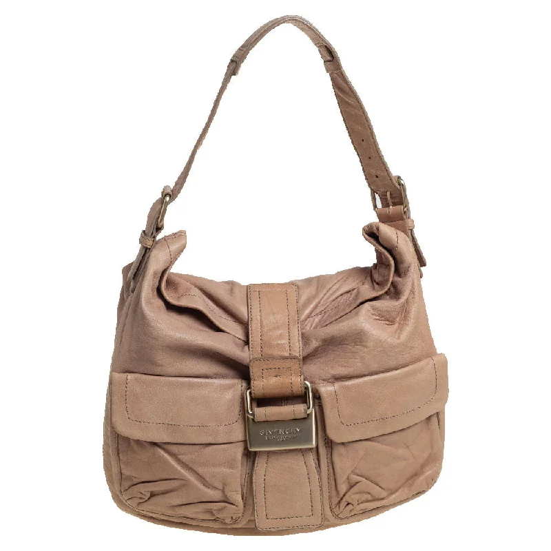 Givenchy  Leather Front Pocket Hobo