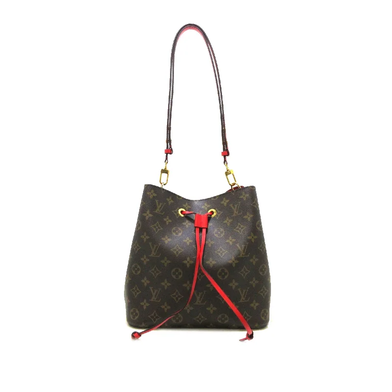 Brown Louis Vuitton Monogram Neonoe MM Bucket Bag