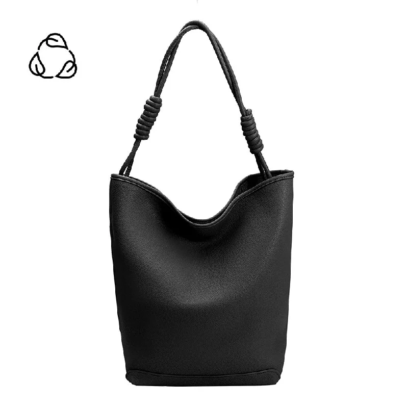 Adeline Black Large Recycled Vegan Tote Bag  - FINAL SALE