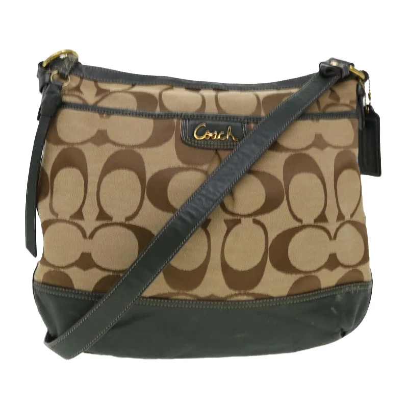 Coach Signature  Canvas Shoulder Bag (Pre-Owned)