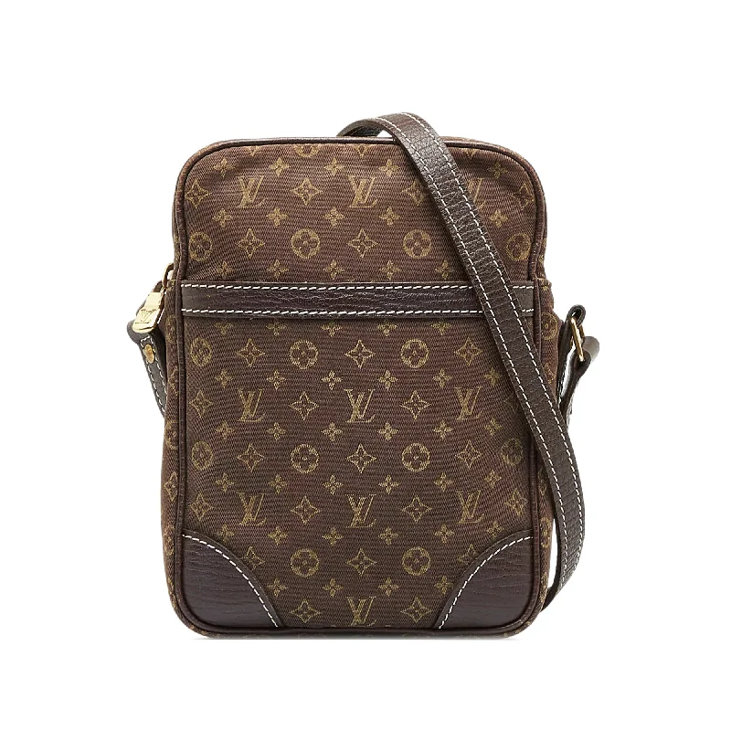 Brown Louis Vuitton Monogram Mini Lin Danube Crossbody Bag